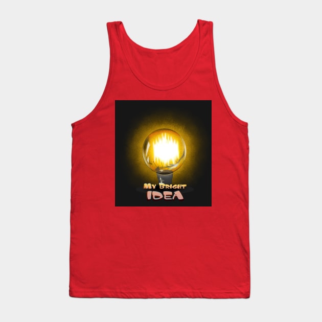 My Bright Idea Tank Top by Markyartshop